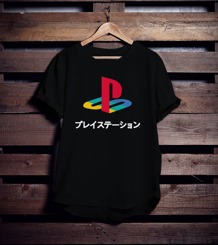 Cory Barlog Playstation Logo Japanese T-Shirt