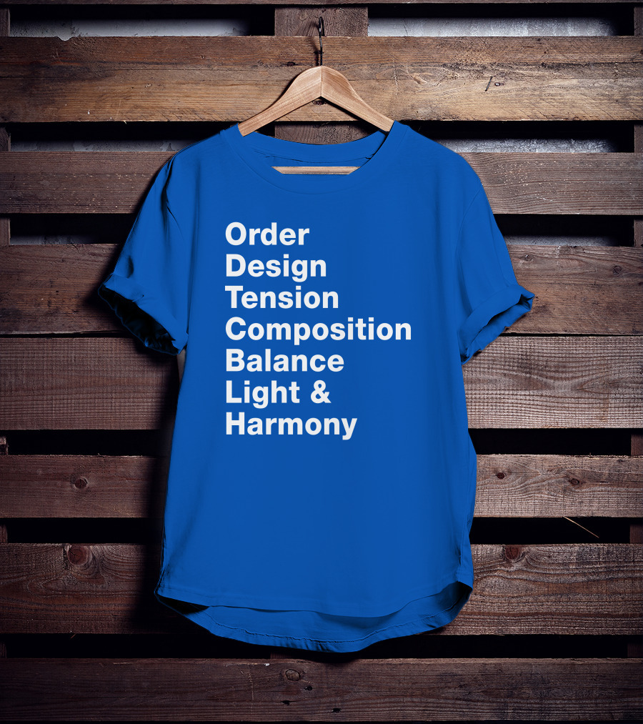 Order Design Tension Composition Balance Light And Harmony T-Shirt