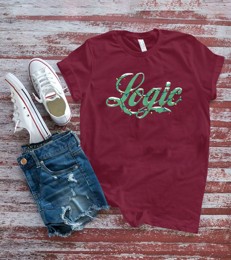 Logic Merch Holiday Lights Script Collection T-Shirt