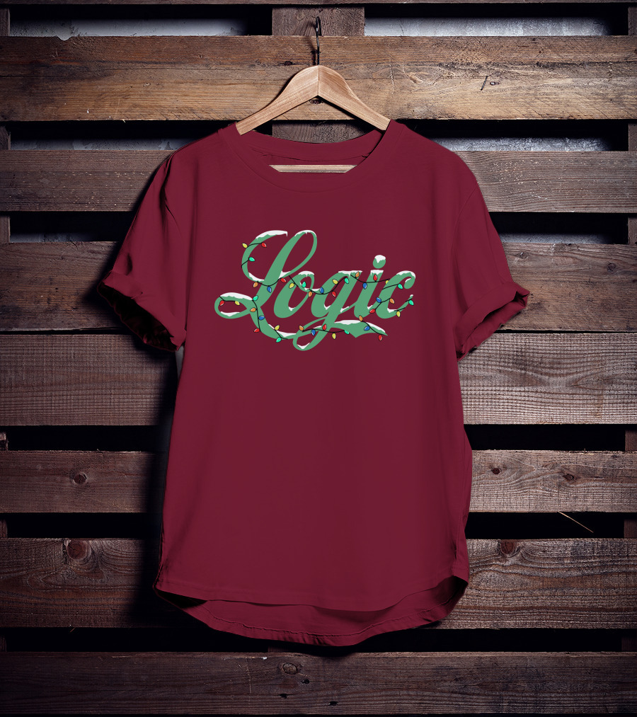 Logic Merch Holiday Lights Script Collection T-Shirt