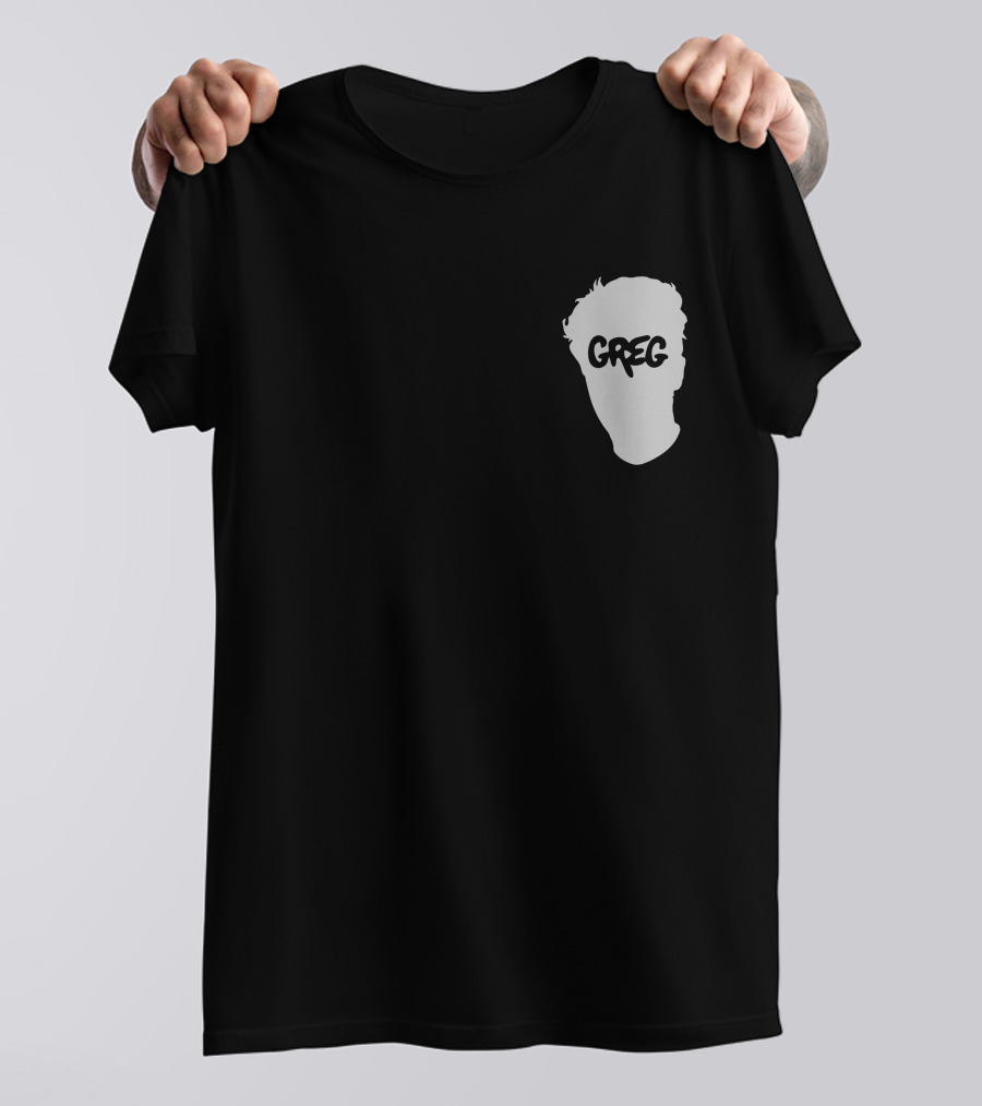 Danny Gonzalez Merch Greg Text Silhouette Pigment Dyed T-Shirt