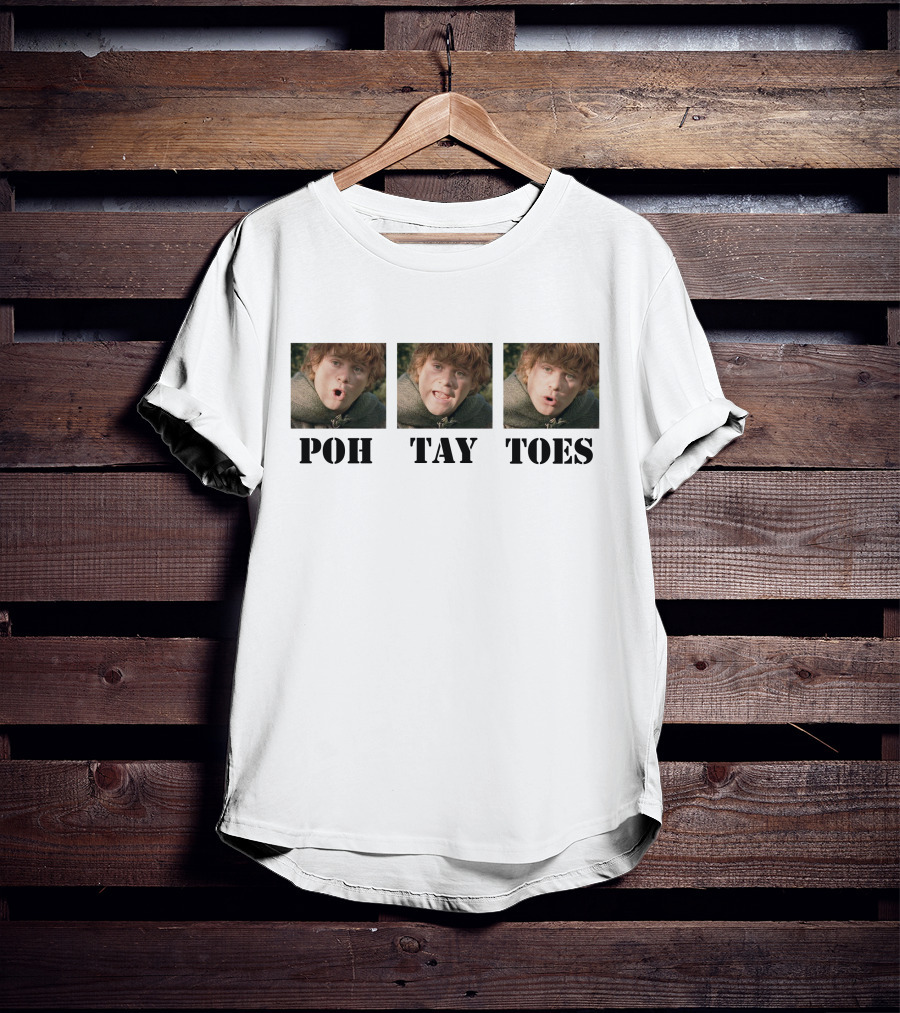 POH TAY TOES Samwise Gamgee Lord Of The Rings T-Shirt