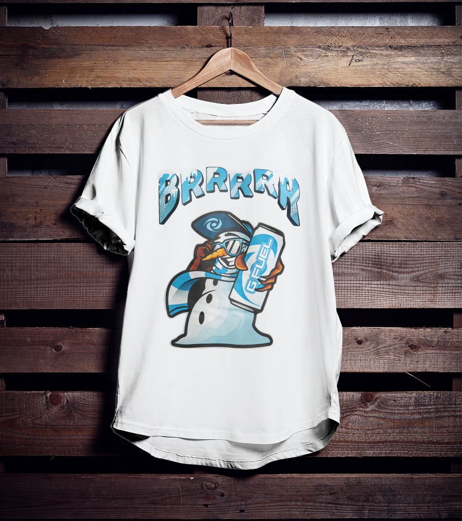 G Fuel Brrrrr Snowman Energy Drink Winter Theme Meta Threads T-Shirt