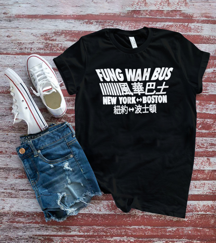 Fung Wah Bus New York↔Boston Iconic Transit Journey T-Shirt