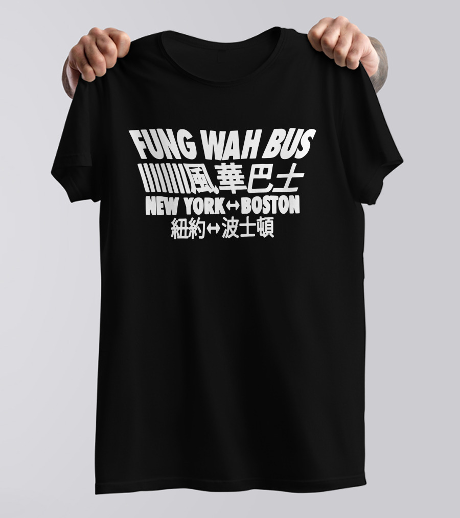 Fung Wah Bus New York↔Boston Iconic Transit Journey T-Shirt