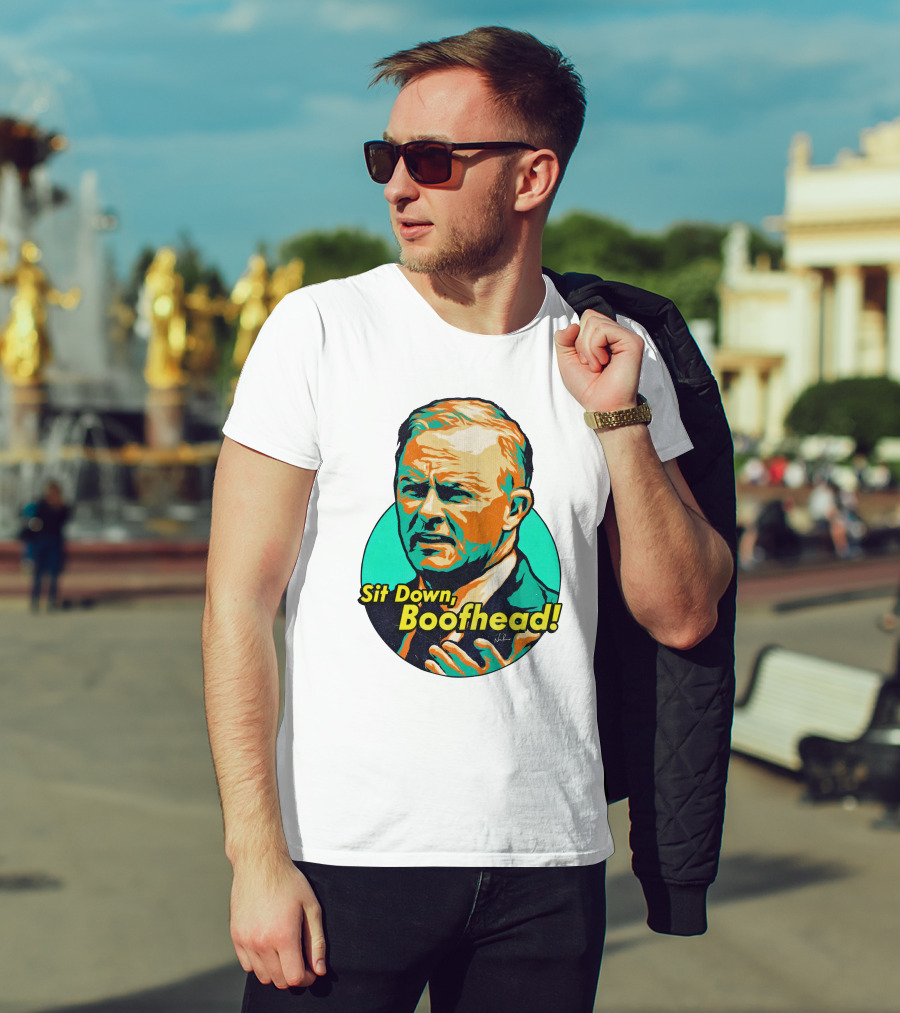 Sit Down Boofhead Scott Morrison Pop T-Shirt