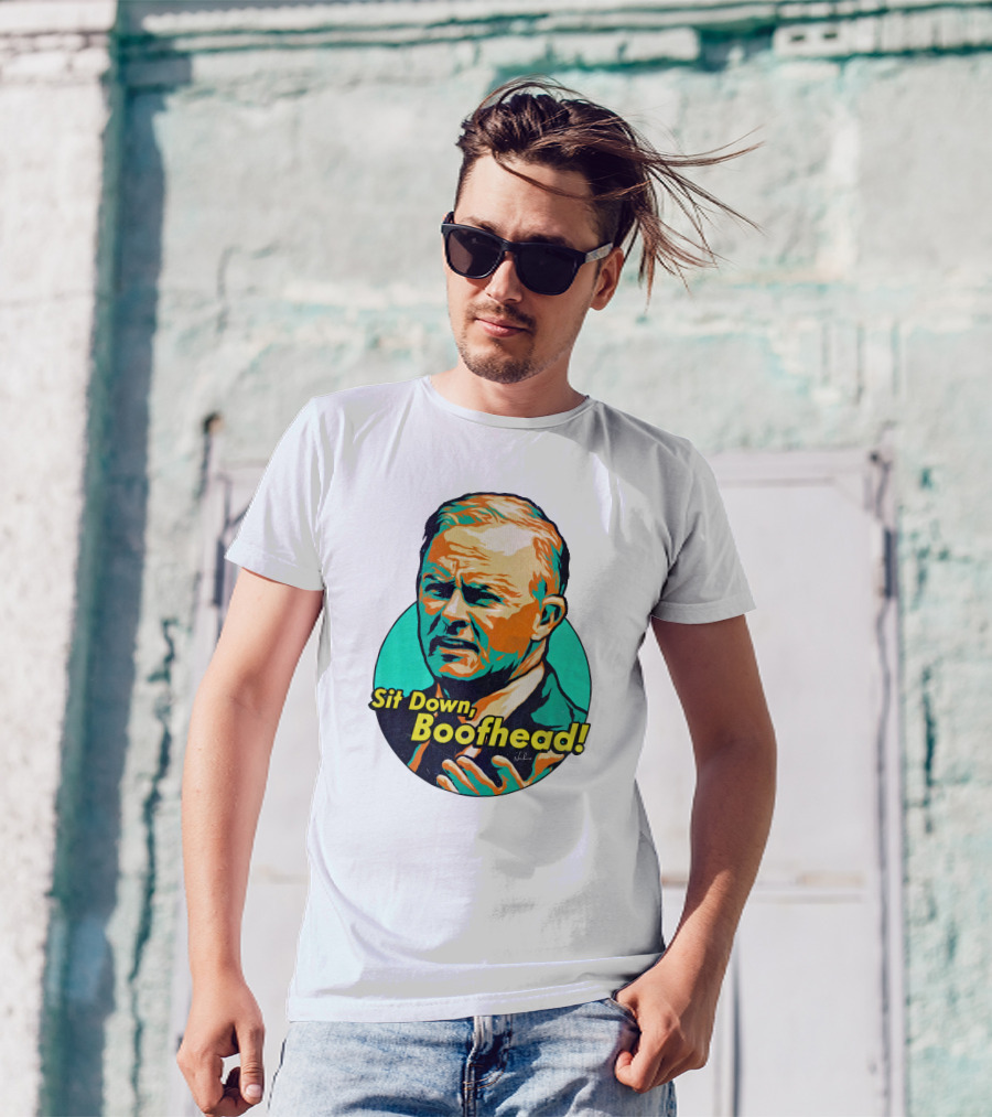 Sit Down Boofhead Scott Morrison Pop T-Shirt