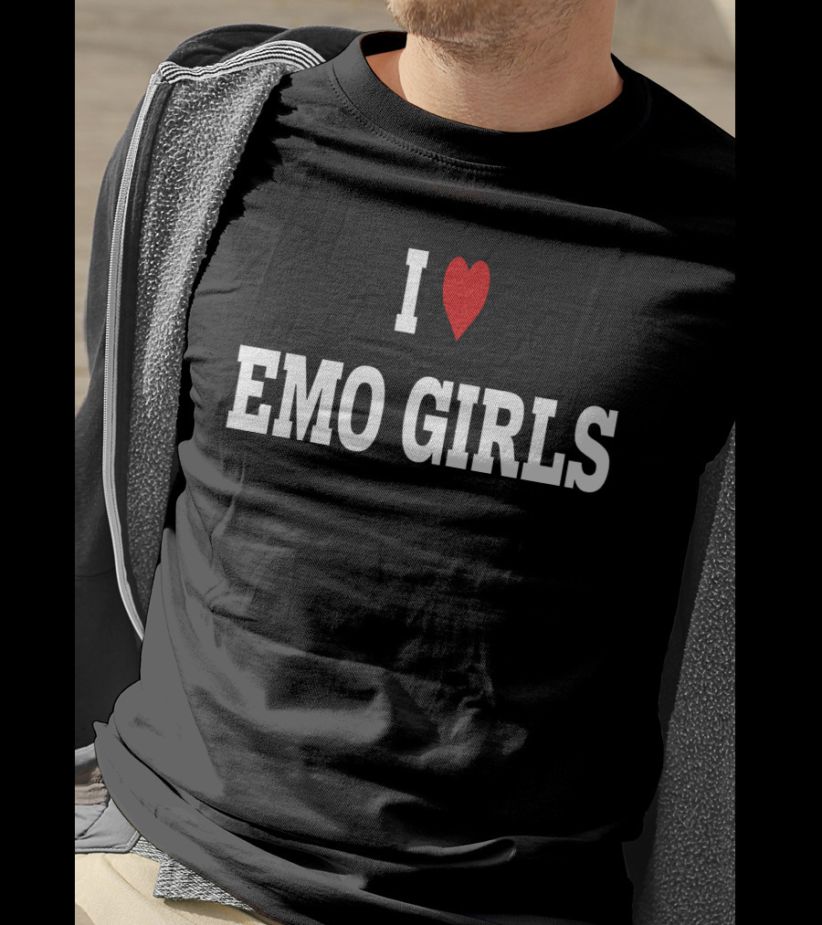 I Love Emo Girls Romancaandle Emo Culture Expression T-Shirt