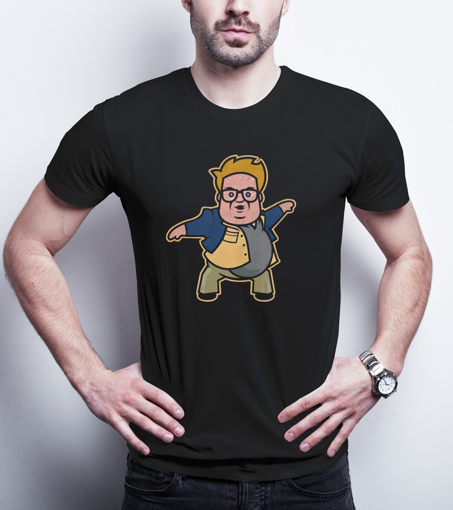 Jon Sciambi Fat Guy In A Little Coat Chris Farley Homage T-Shirt