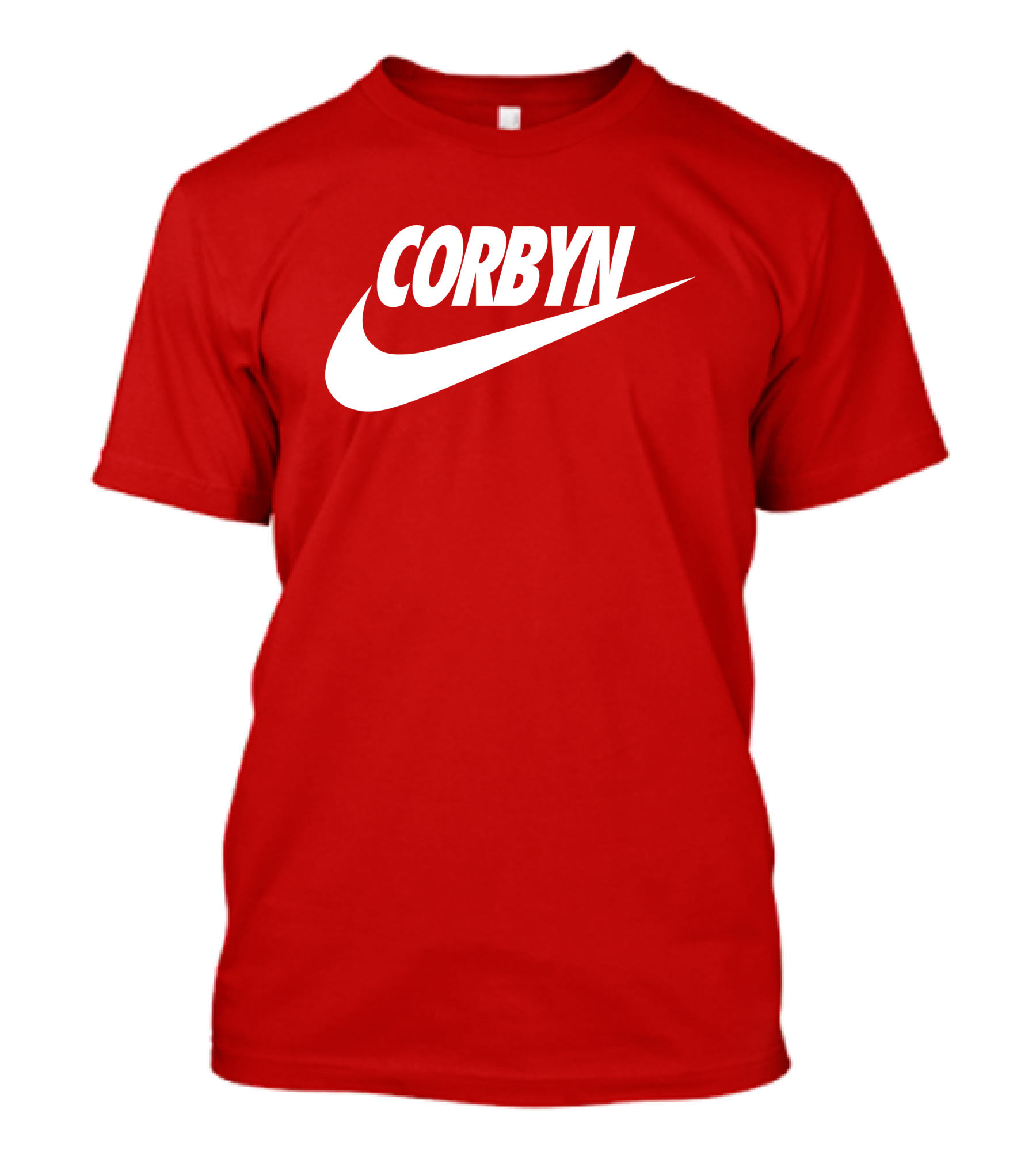 Corbyn Swoosh Parody Red T-Shirt