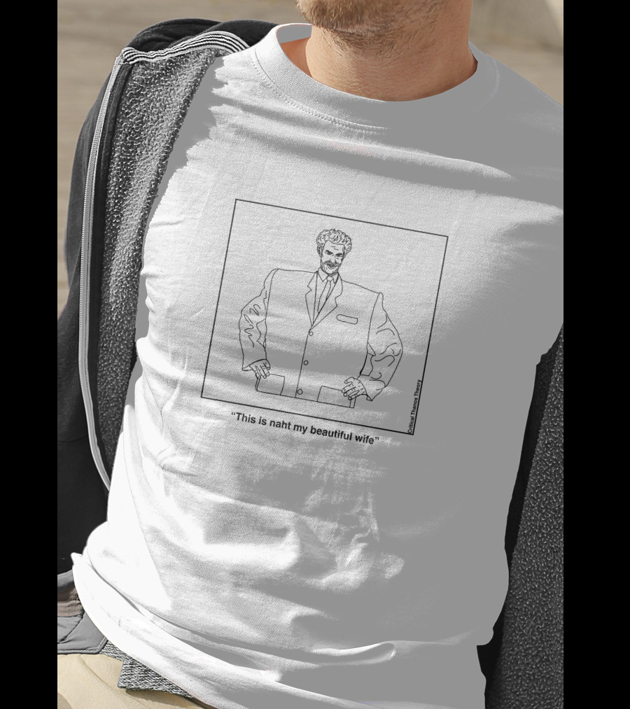 This Is Naht My Beautiful Wife Talking Heads Inspired Line Drawing T-Shirt
