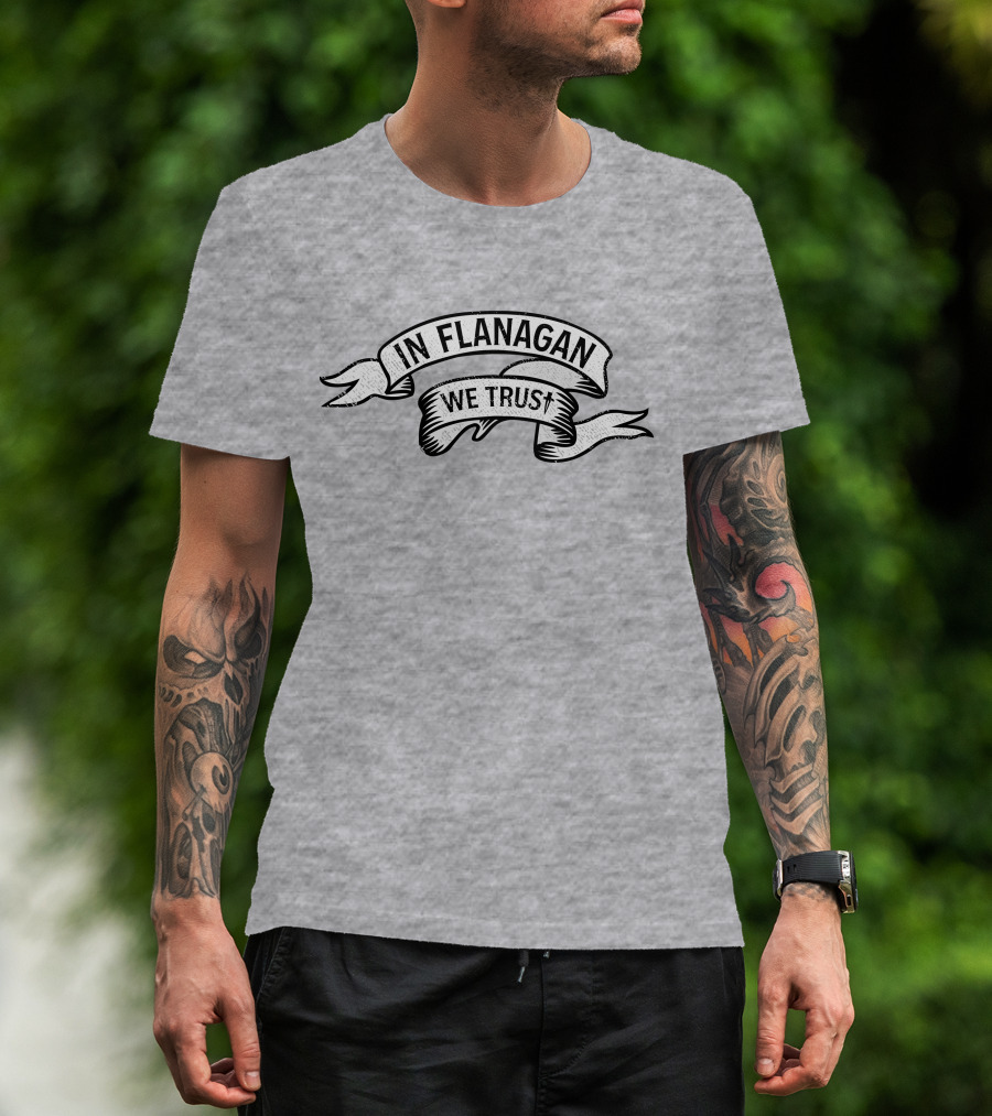 Rahul Kohli In Flanagan We Trust Banner T-Shirt