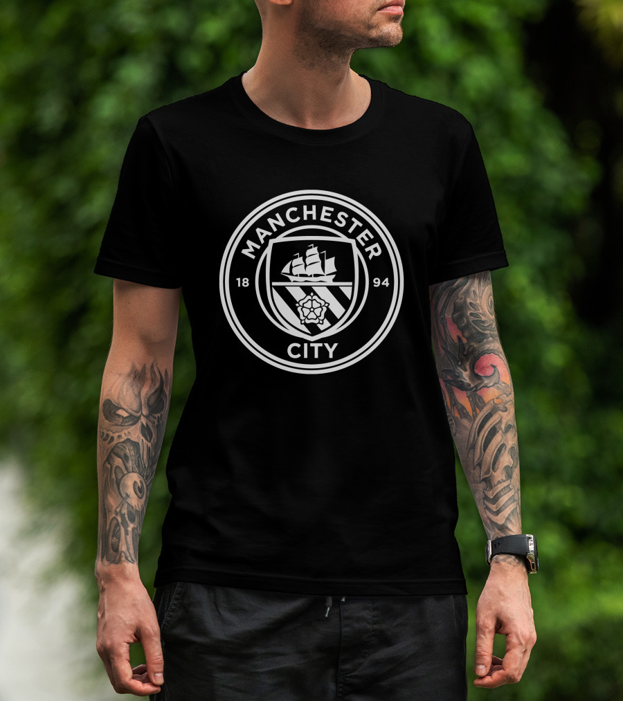 Nathan Aké Manchester City 1894 Logo Crest T-Shirt