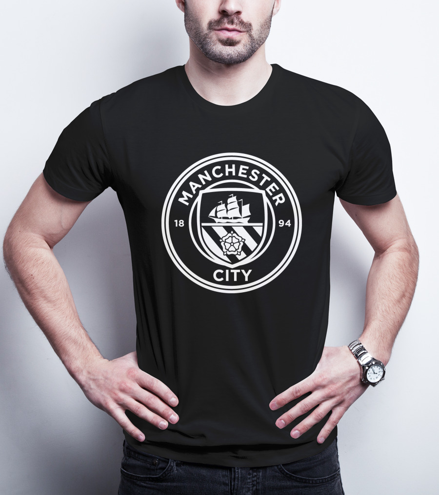 Nathan Aké Manchester City 1894 Logo Crest T-Shirt