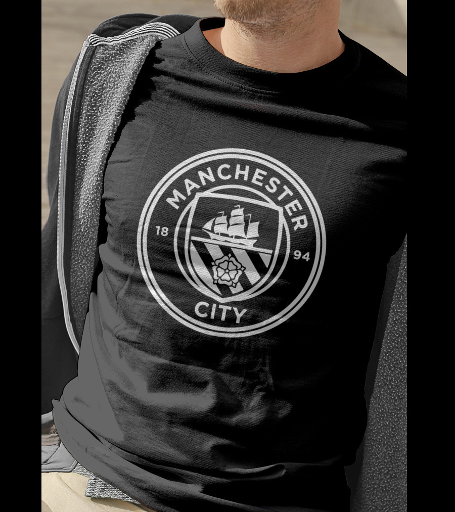 Nathan Aké Manchester City 1894 Logo Crest T-Shirt