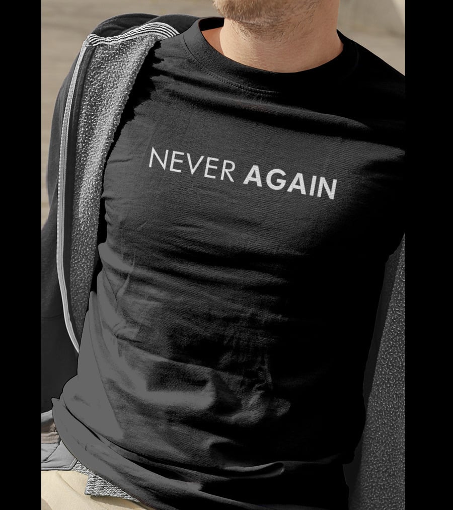 NEVER AGAIN Leody De Guzman T-Shirt