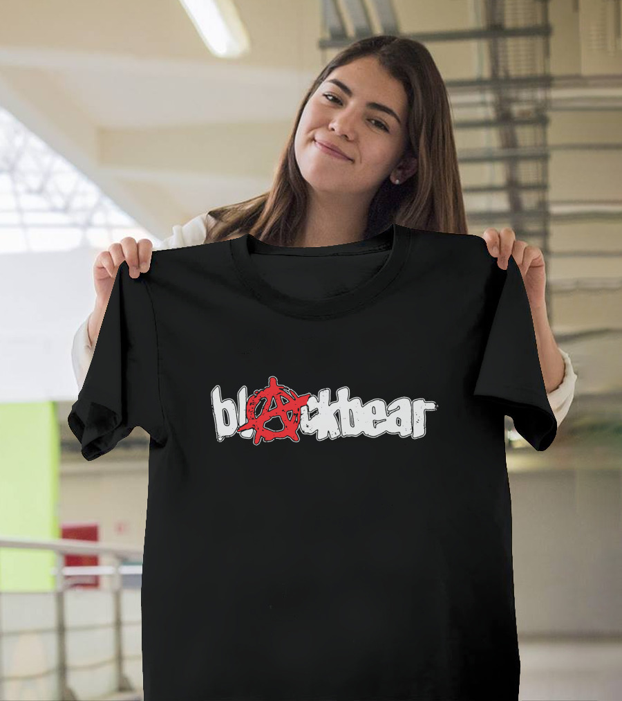 Blackbear Anarchy Logo Graffiti Style Text Red T-Shirt