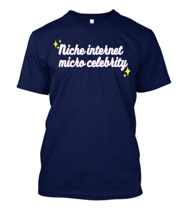 Niche Internet Micro Celebrity Srishtigargg Sparkling Text T-Shirt