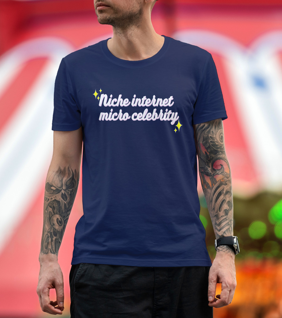 Niche Internet Micro Celebrity Srishtigargg Sparkling Text T-Shirt