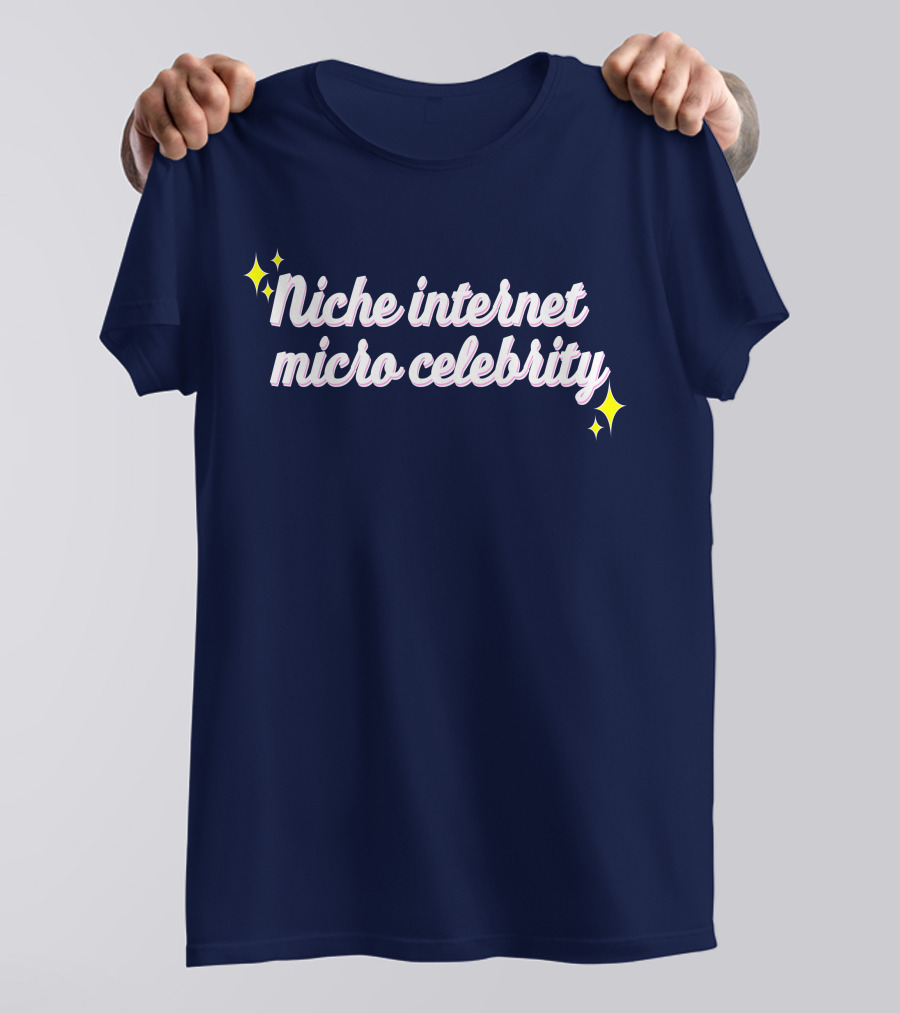 Niche Internet Micro Celebrity Srishtigargg Sparkling Text T-Shirt