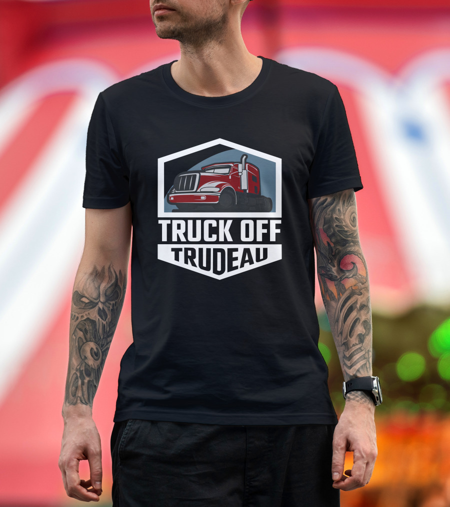 Truck Off Trudeau Red Truck Rebel News Store T-Shirt