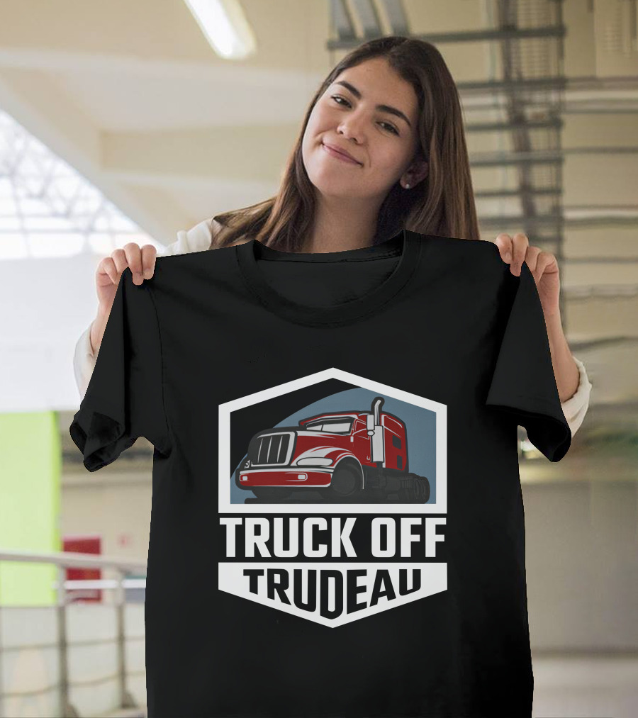 Truck Off Trudeau Red Truck Rebel News Store T-Shirt