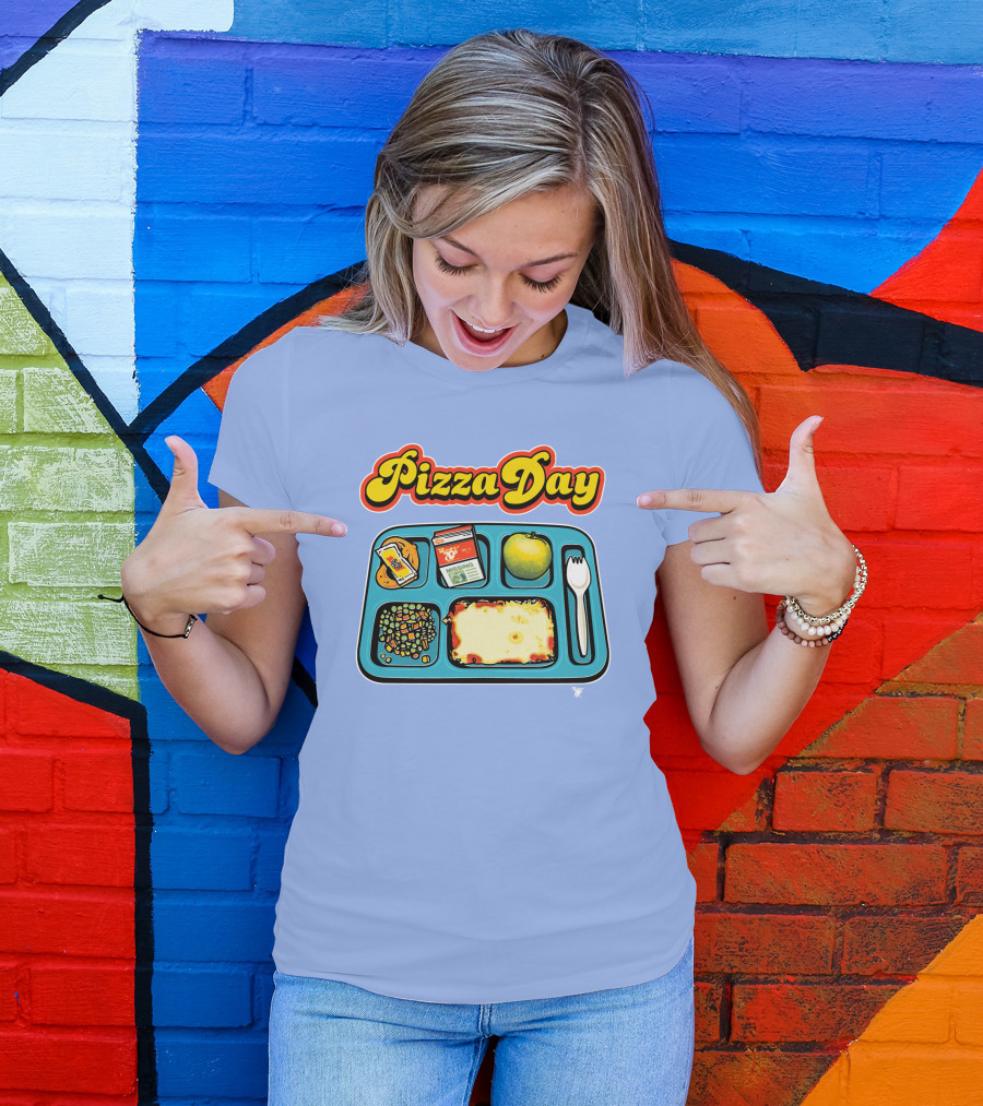 Super 70s Sports Store S7s Pizza Day Lunch Tray T-Shirt