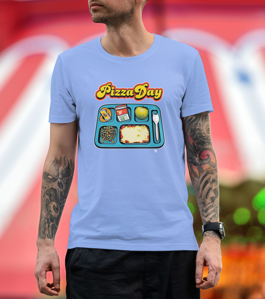 Super 70s Sports Store S7s Pizza Day Lunch Tray T-Shirt