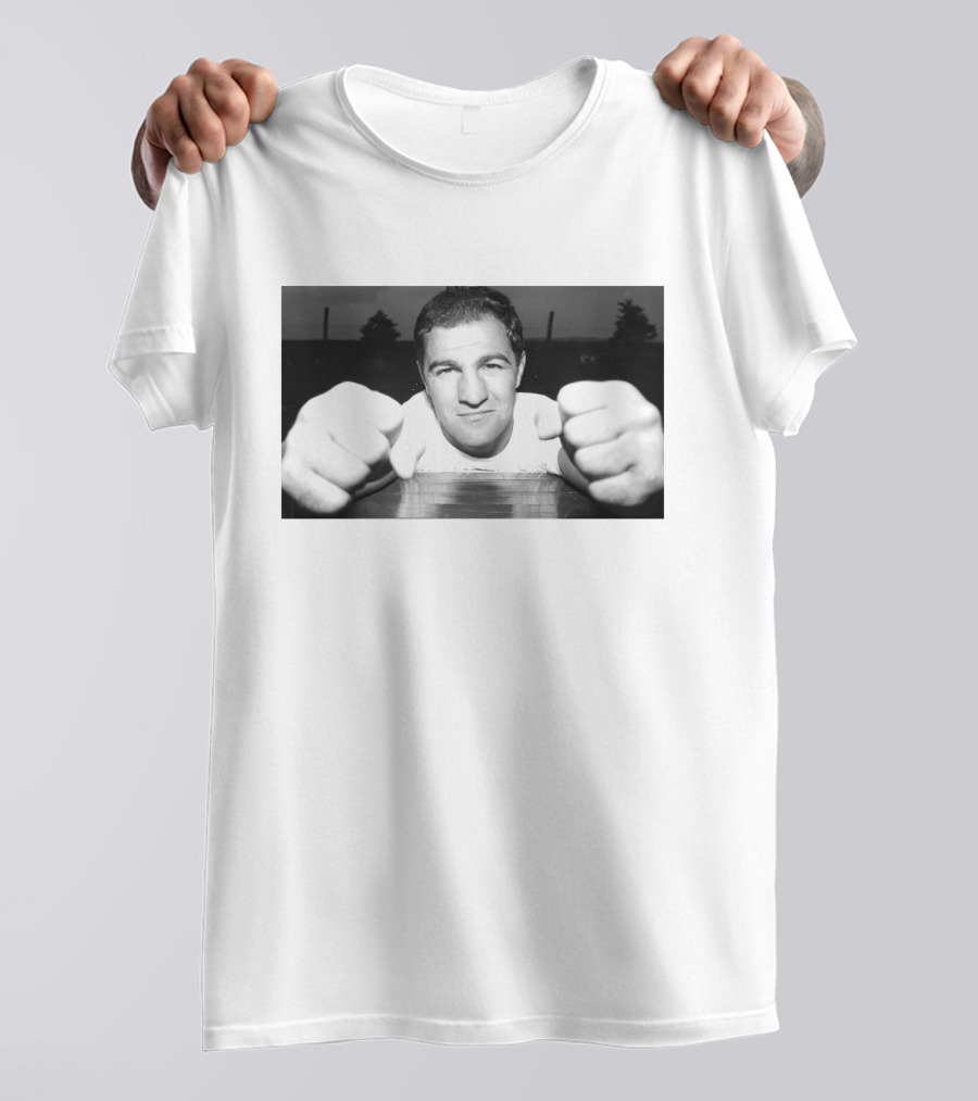 Jeff Garlin Rocky Marciano Boxing Legend Fists Up T-Shirt