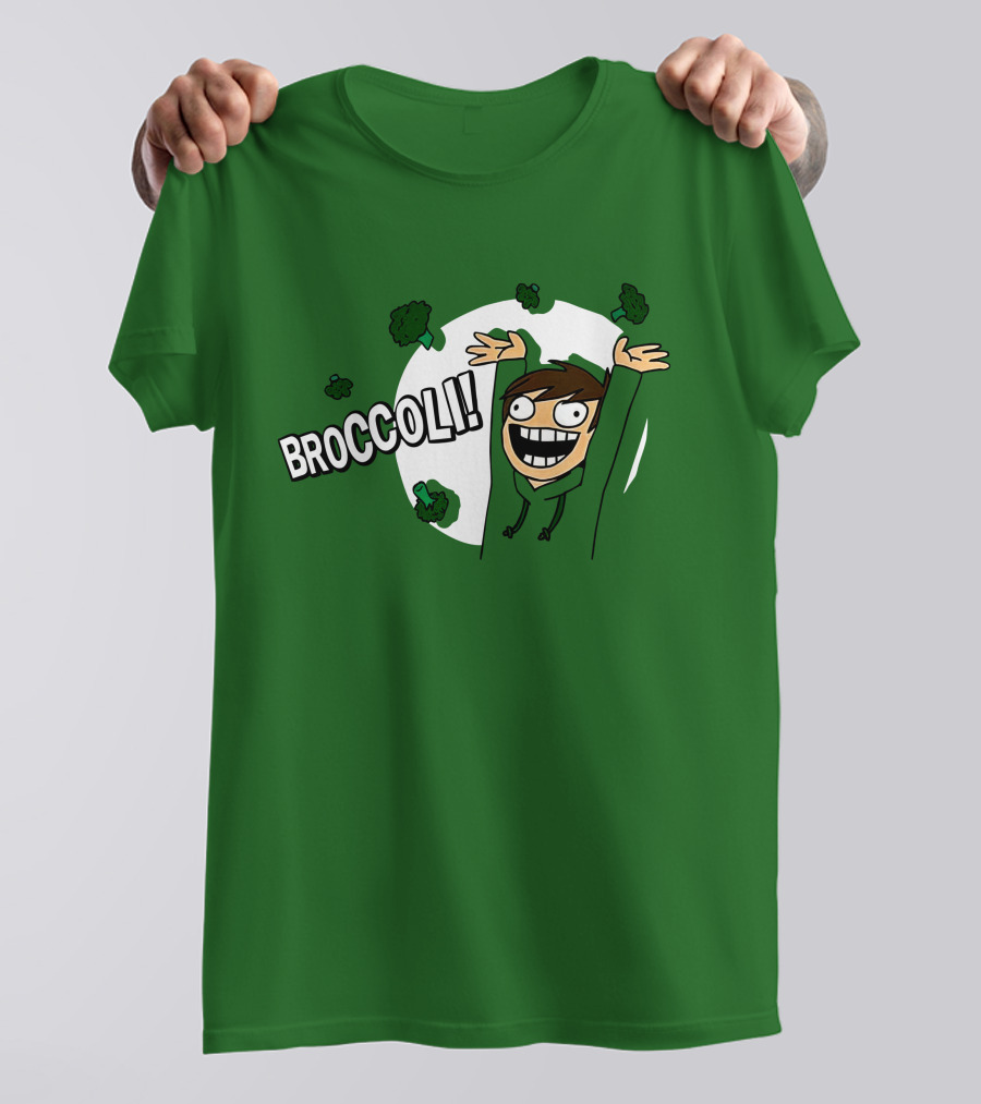 Eddsworld Broccoli Enthusiastic Character T-Shirt