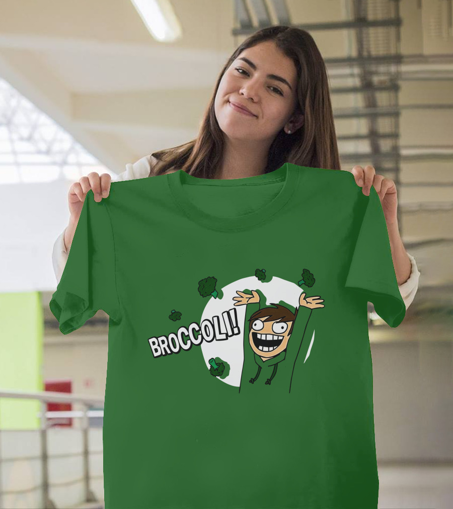 Eddsworld Broccoli Enthusiastic Character T-Shirt