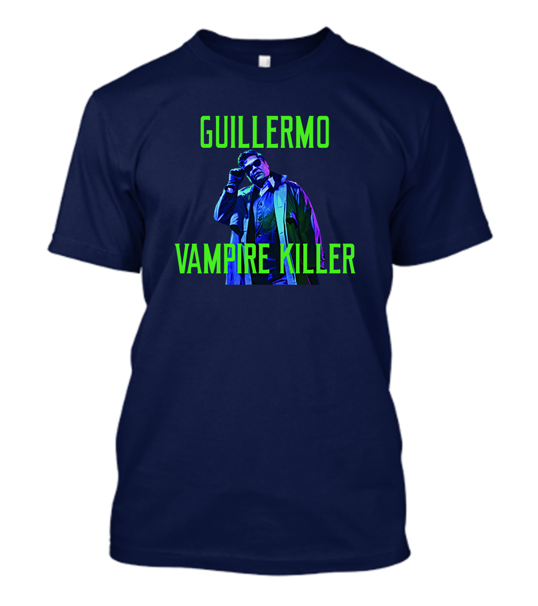 Guillermo Vampire Killer Harvey Guillen Neon Jacket Pose T-Shirt