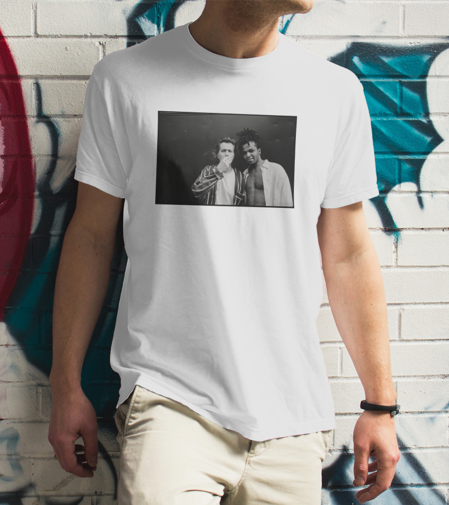 Jeffrey Wright Basquiat Two Gordons 1995 Gotham City Pass The Light Iconic Portrait Black And White Photography T-Shirt