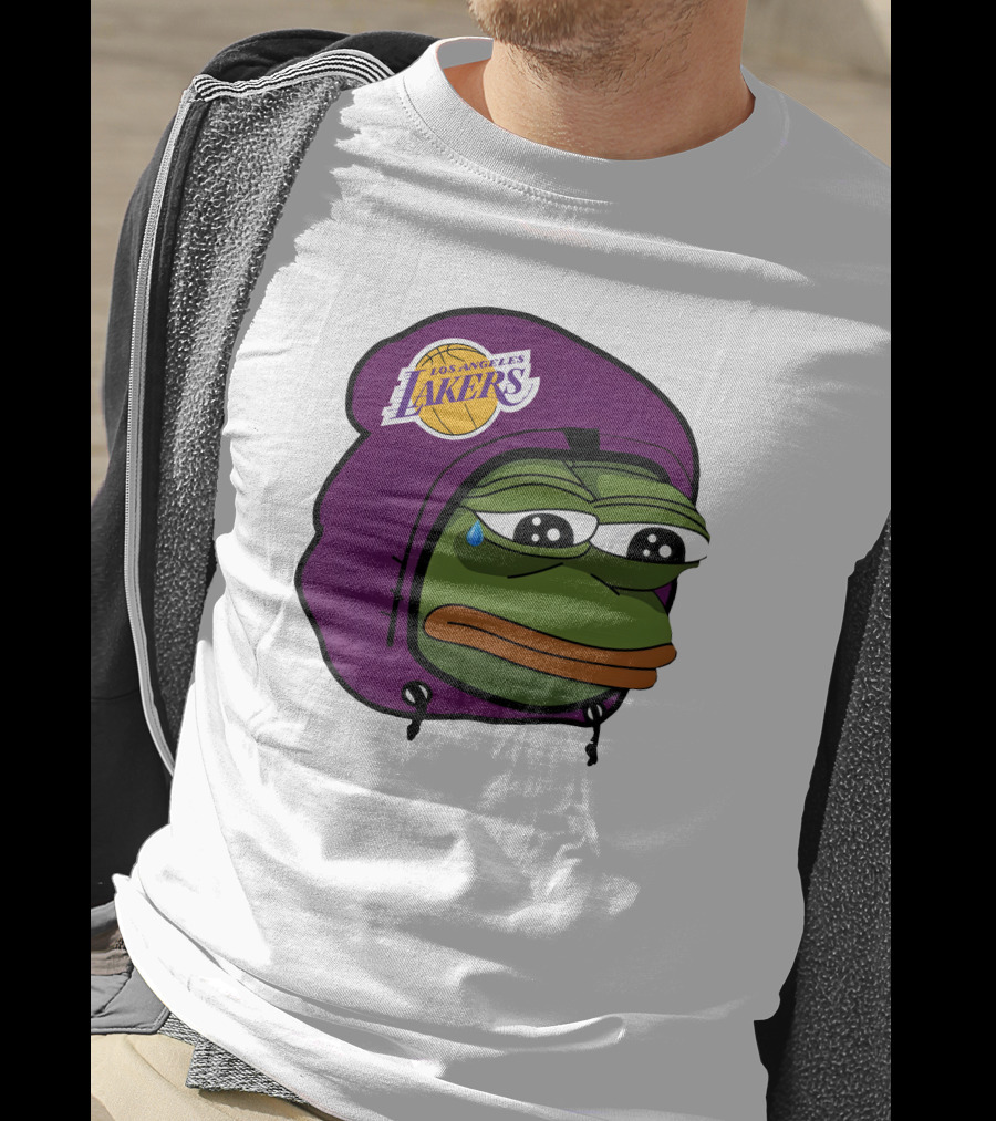 Lakeshowyo Los Angeles Lakers Fan Sad Pepe T-Shirt