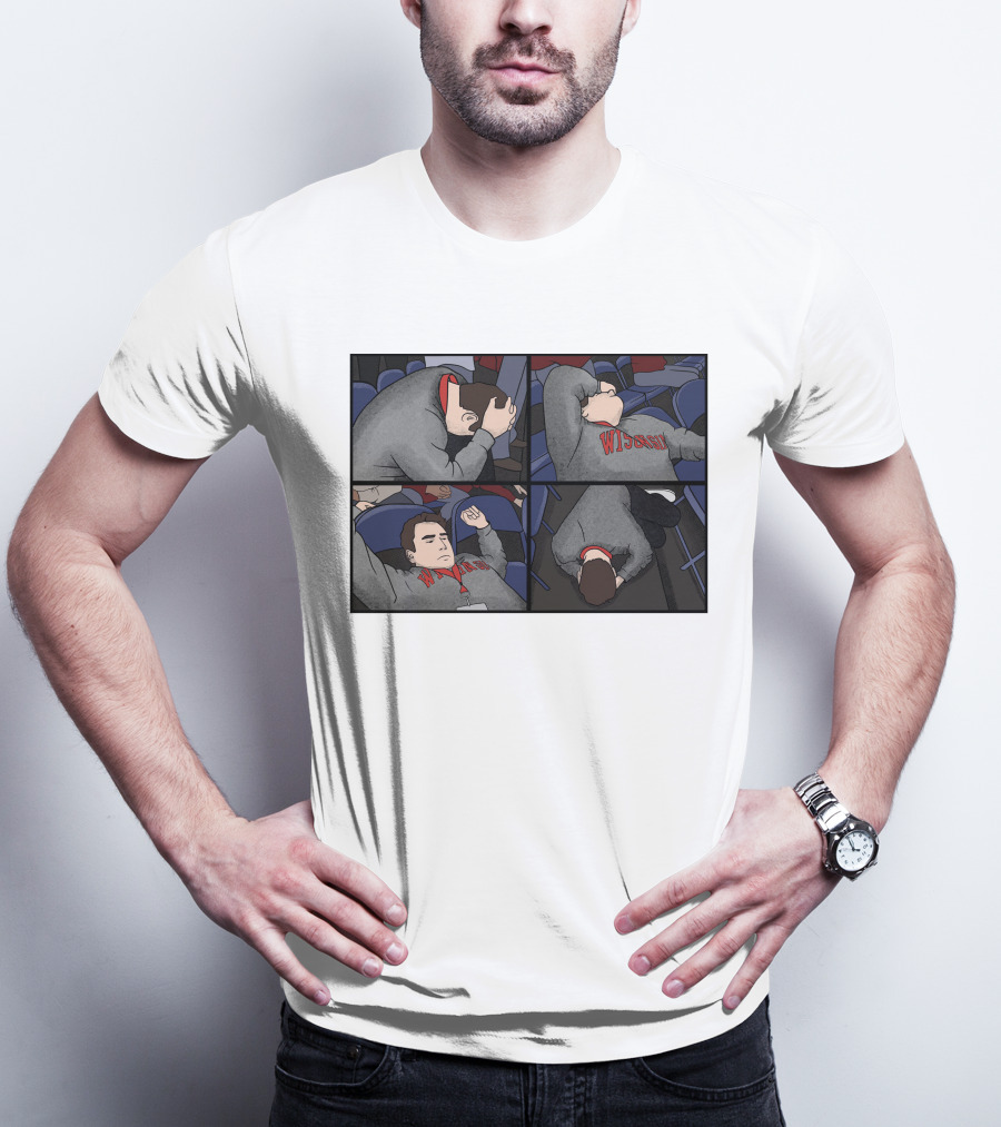 Meltdown Wisconsin Fan Pardon My Take Hank Lockwood T-Shirt