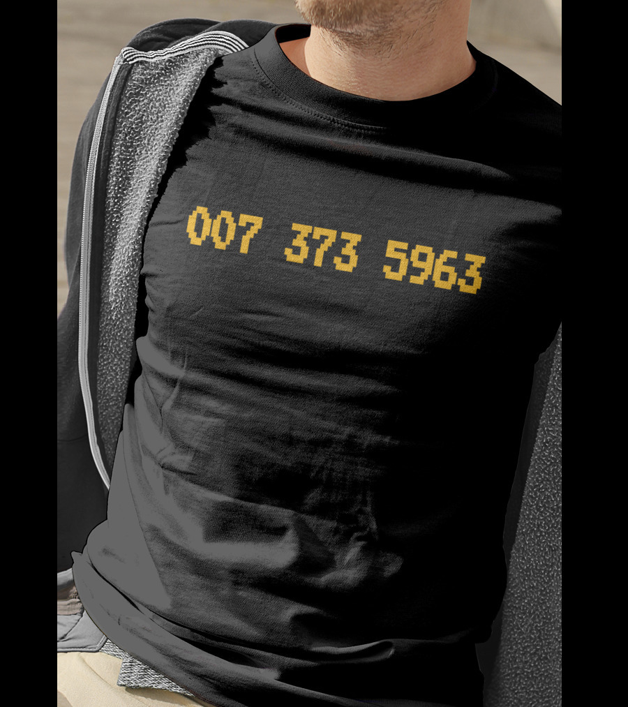 Sal Vulcano 007 373 5963 Code Prince Herb Pixelated Numbers T-Shirt