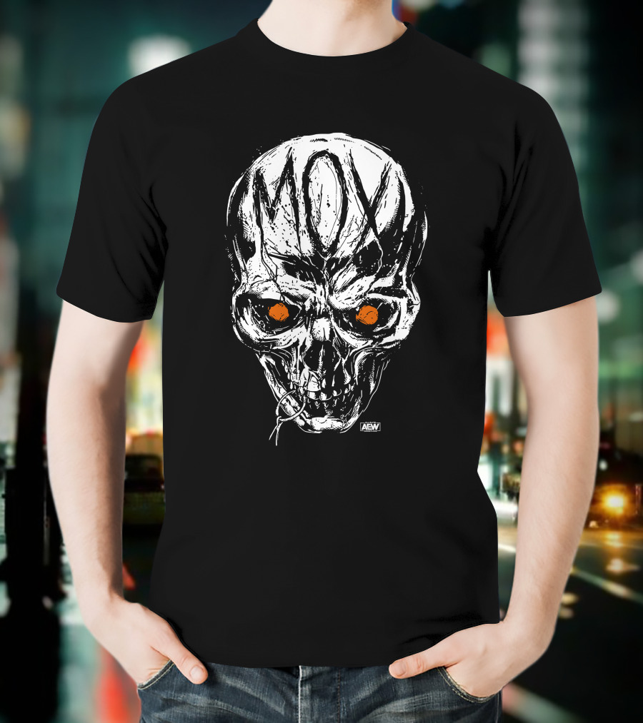 All Elite Wrestling AEW Jon Moxley MOX Skull Art Merch T-Shirt