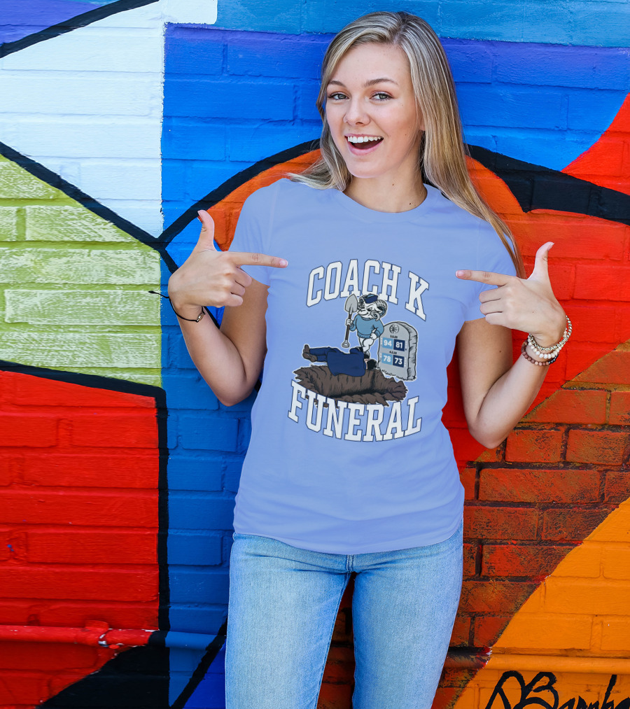 Coach K Funeral 94 81 78 73 Dave Portnoy T-Shirt