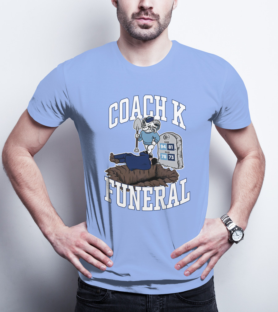 Coach K Funeral 94 81 78 73 Dave Portnoy T-Shirt