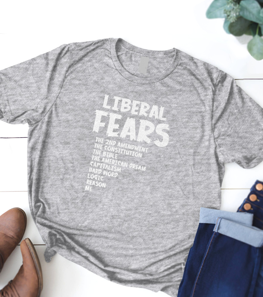 Liberal Fears The 2nd Amendment The Constitution The Bible The American Dream Capitalism Hard Work Logic Reason Me T-Shirt