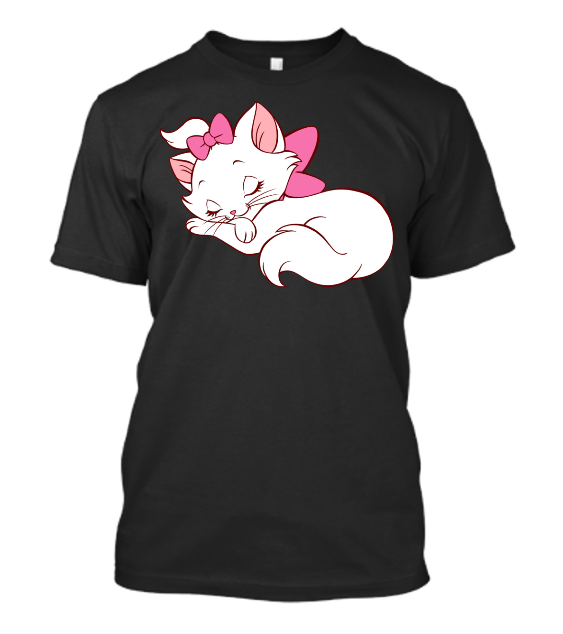 WoMarie Marie Cat Aristocats Kitty Cartoon T-Shirt