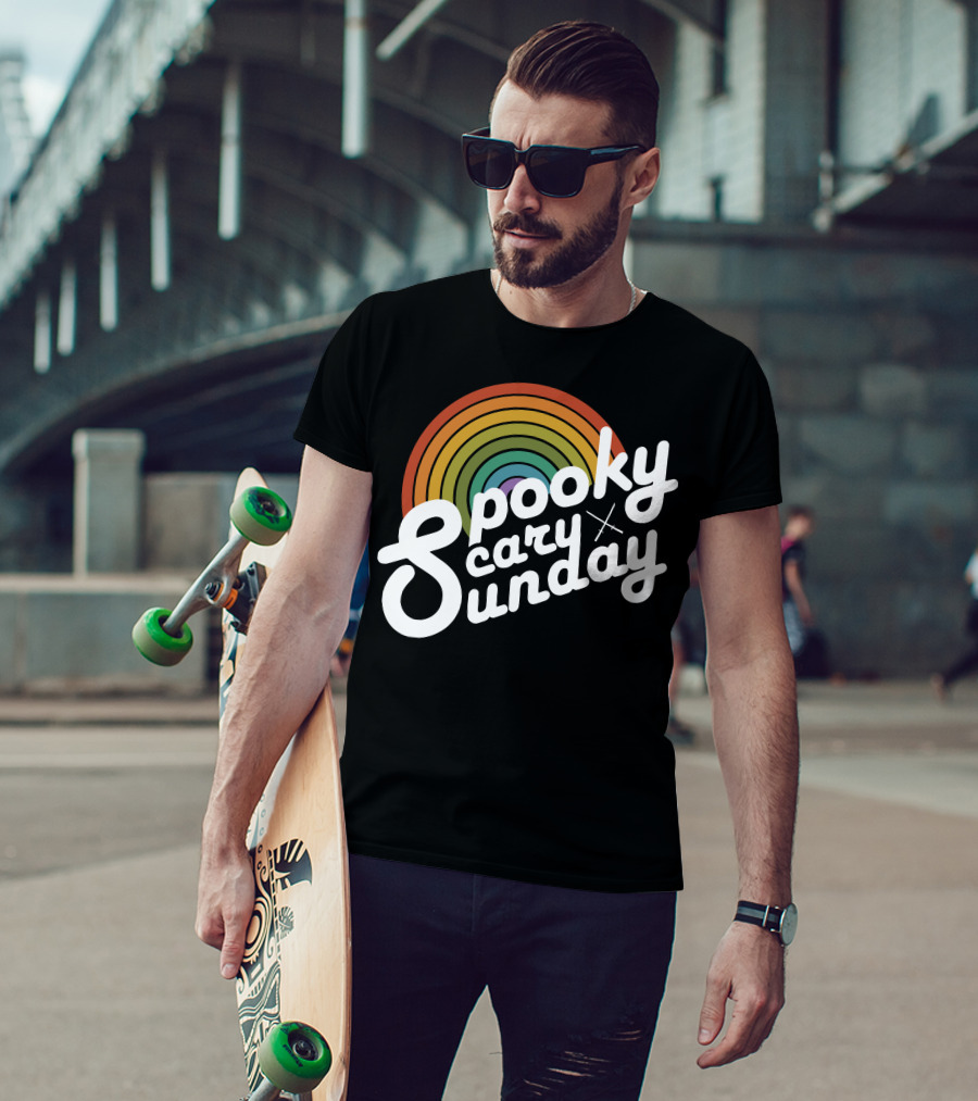 Spooky Scary Sunday Retro T-Shirt