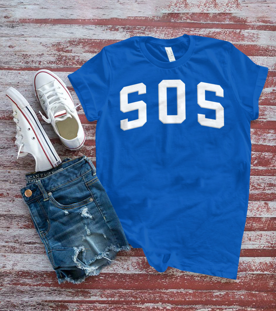 SZA SOS Bold Blue Athletic T-Shirt