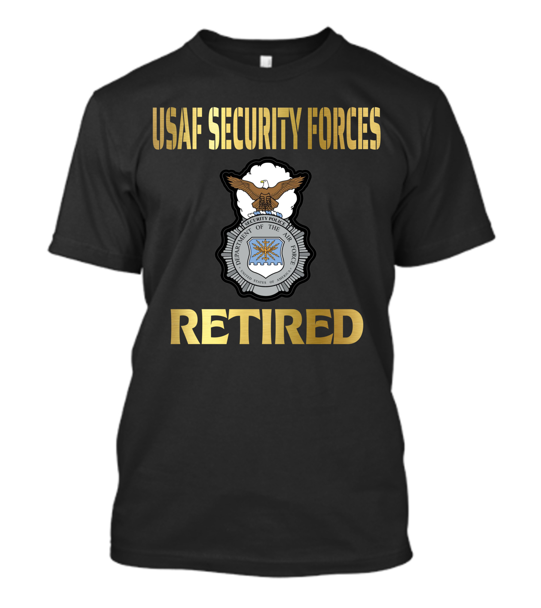 Usaf Security Forces Retired T-Shirt
