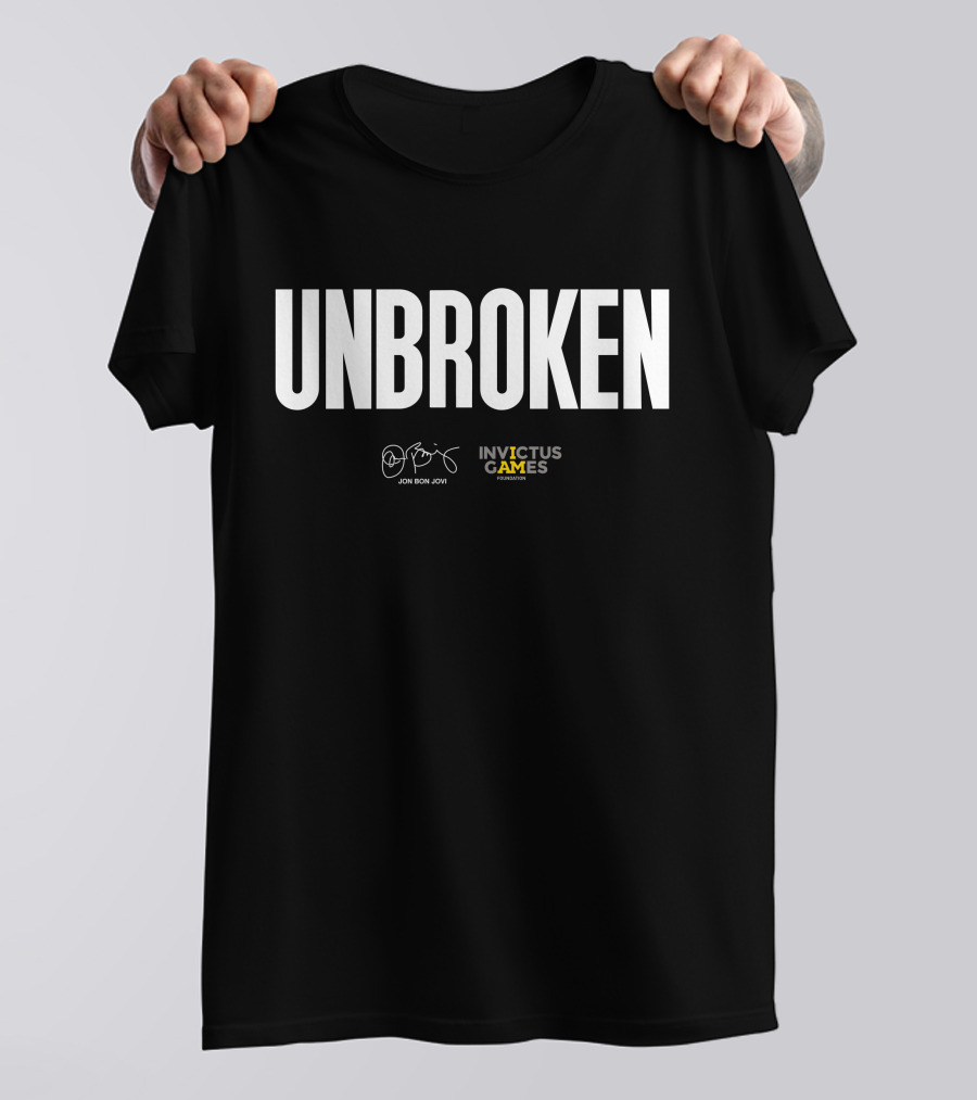 Unbroken Jon Bon Jovi Invictus Games Foundation T-Shirt