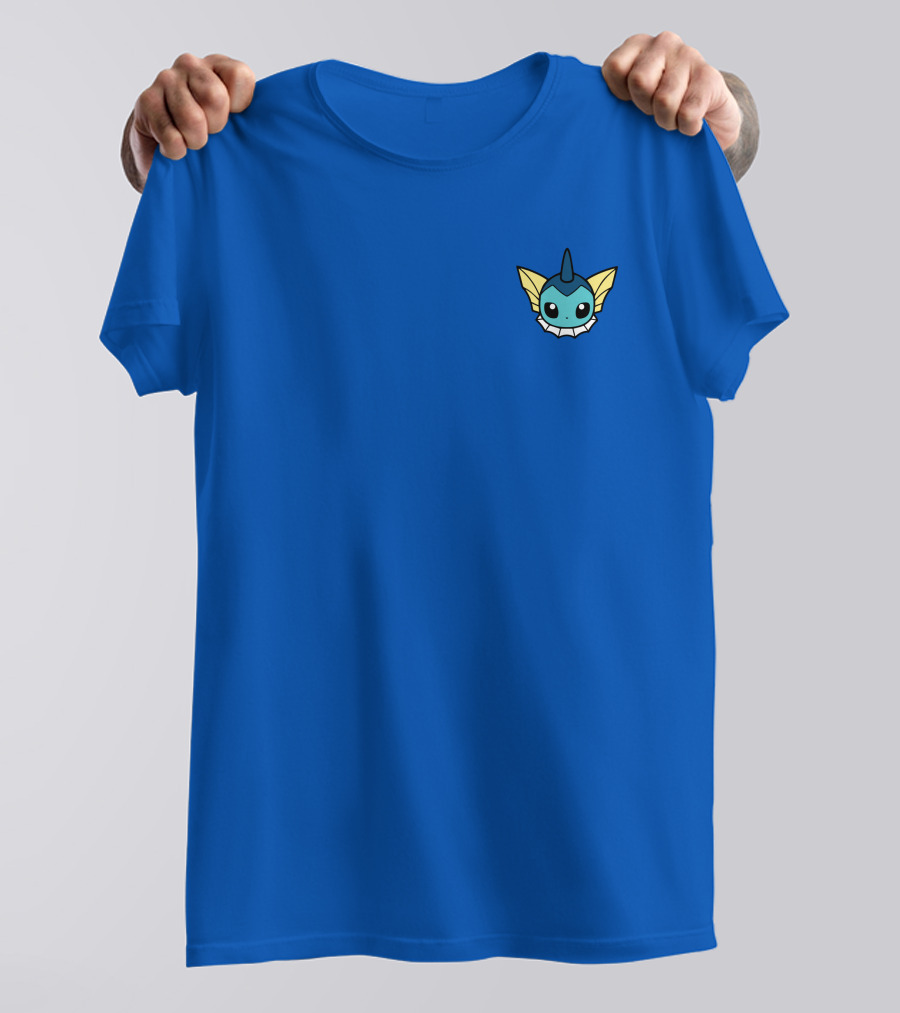 Mark Zimmerman Pokémon Vaporeon Face Blue Minimalist T-Shirt