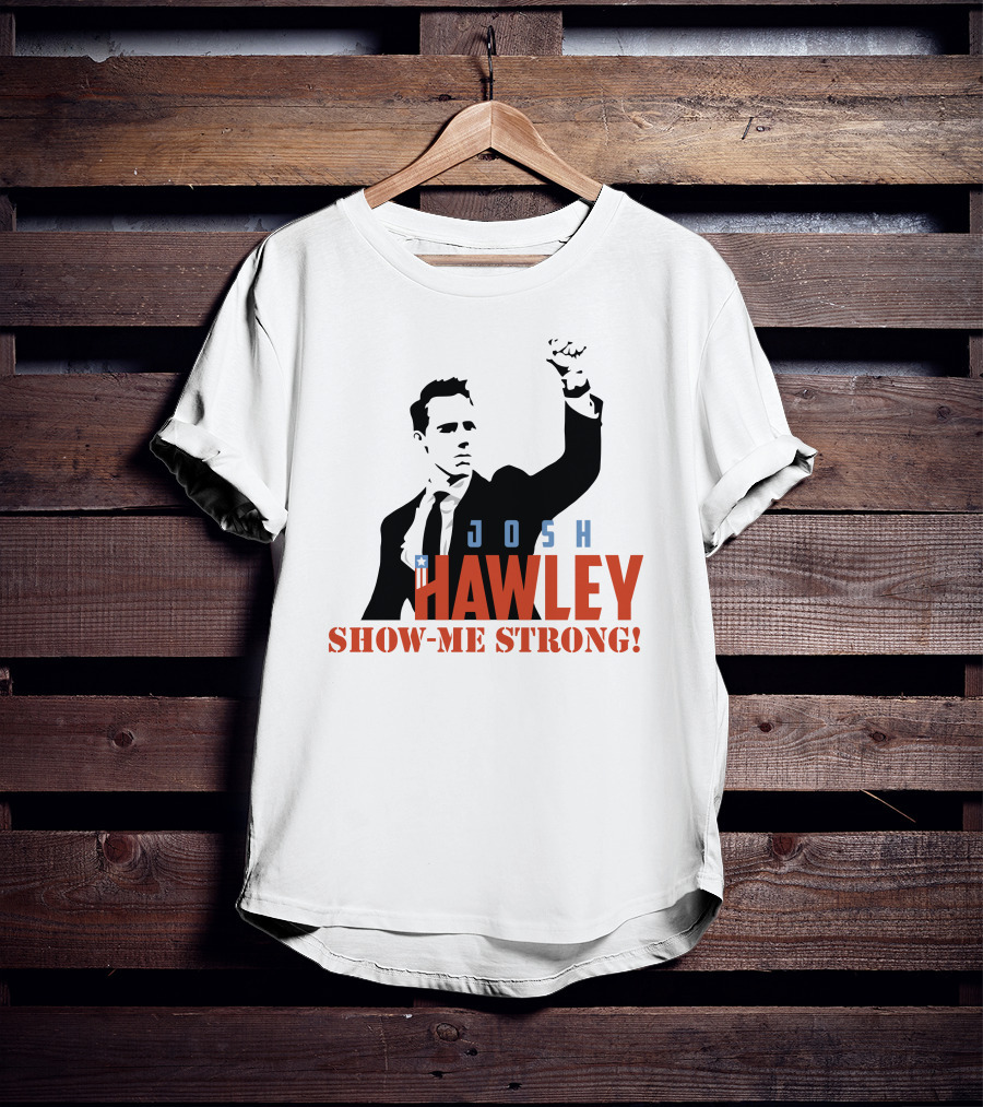 Josh Hawley Show-Me Strong Missouri Fist Raised Iconic T-Shirt