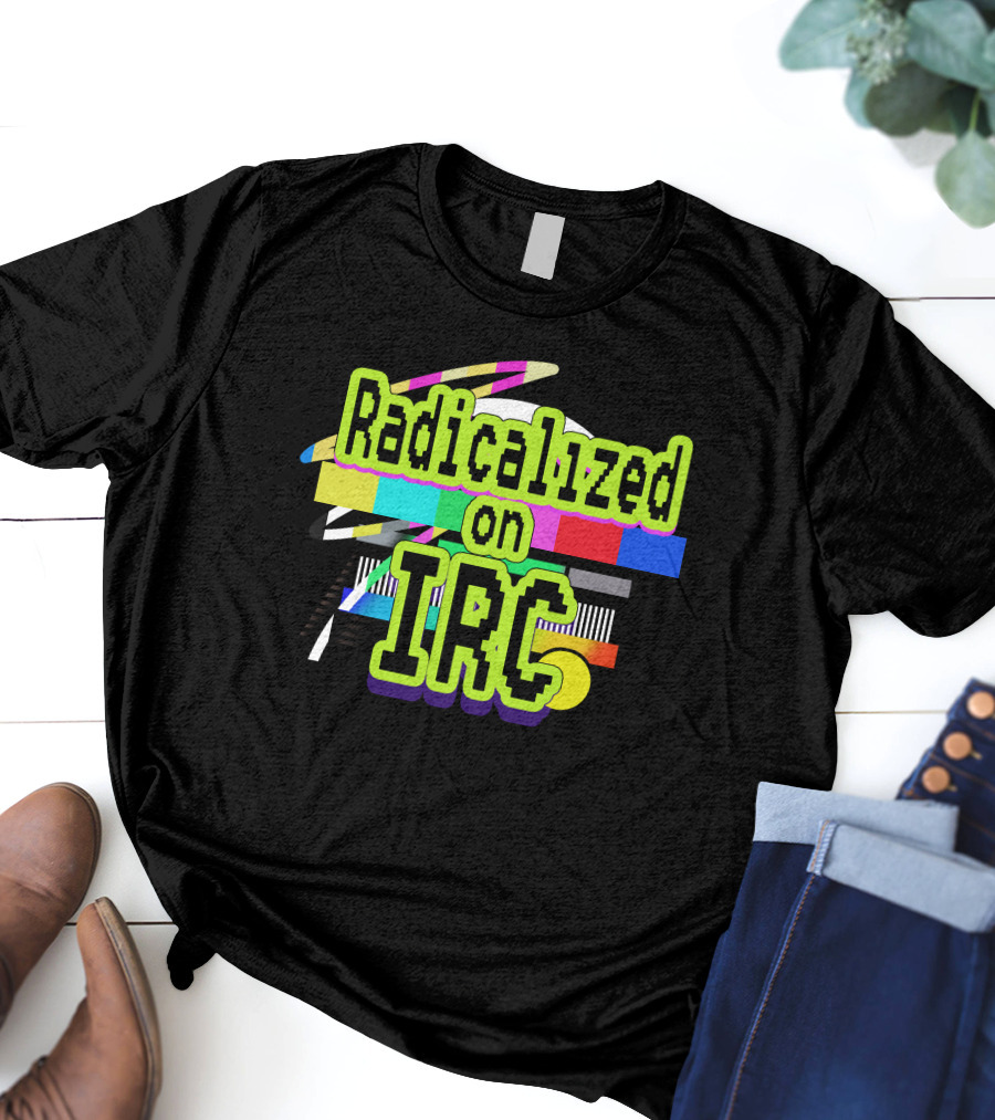 Radicalized On IRC Bright Geometric Abstract T-Shirt