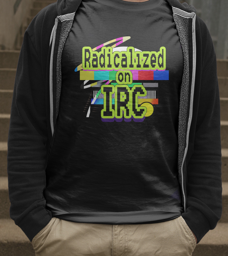 Radicalized On IRC Bright Geometric Abstract T-Shirt