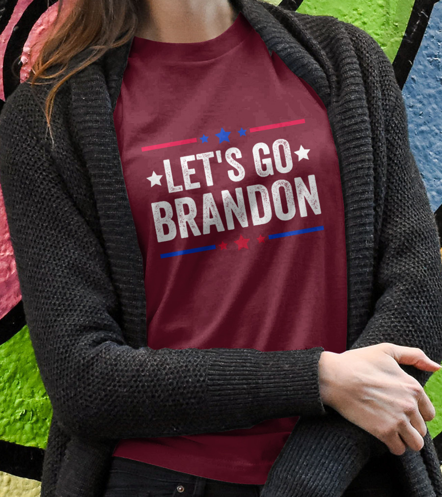 Manny Machado Let's Go Brandon Stars Stripes Red Blue White T-Shirt